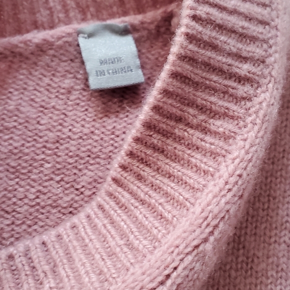 Vince 100%Cashmere Mauve Short Sleeve  Top. Sz. Small Petite. - Picture 12 of 15